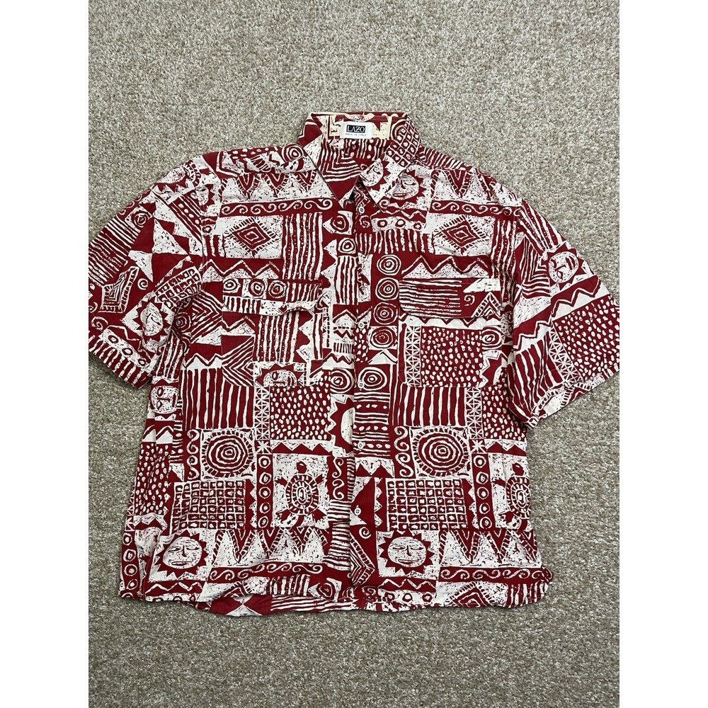 LAZO Mens Casual Shirt Size Large. Made In Italy.
